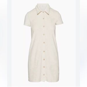 Aritzia Wilfred Free Terry Button-Up Pool Dress Sz
XS Ivory